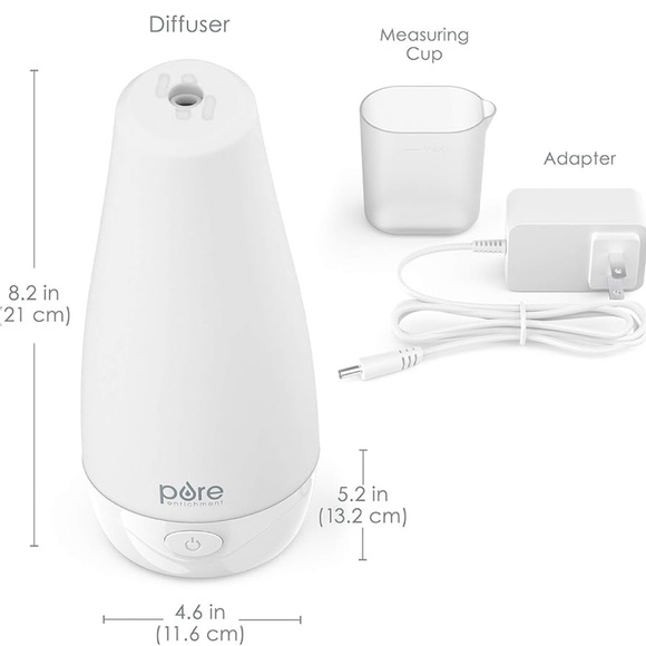 Pure Enrichment PureSpaCompactUltrasonicAromatherapyNaturalEssential OilDiffuser - Picture 9 of 10